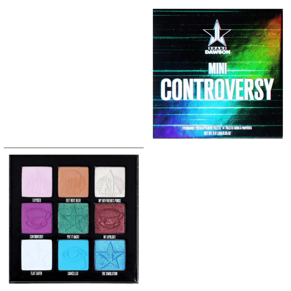 New Jeffree Star x Shane Dawson Mini Controversy Eyeshadow Palette